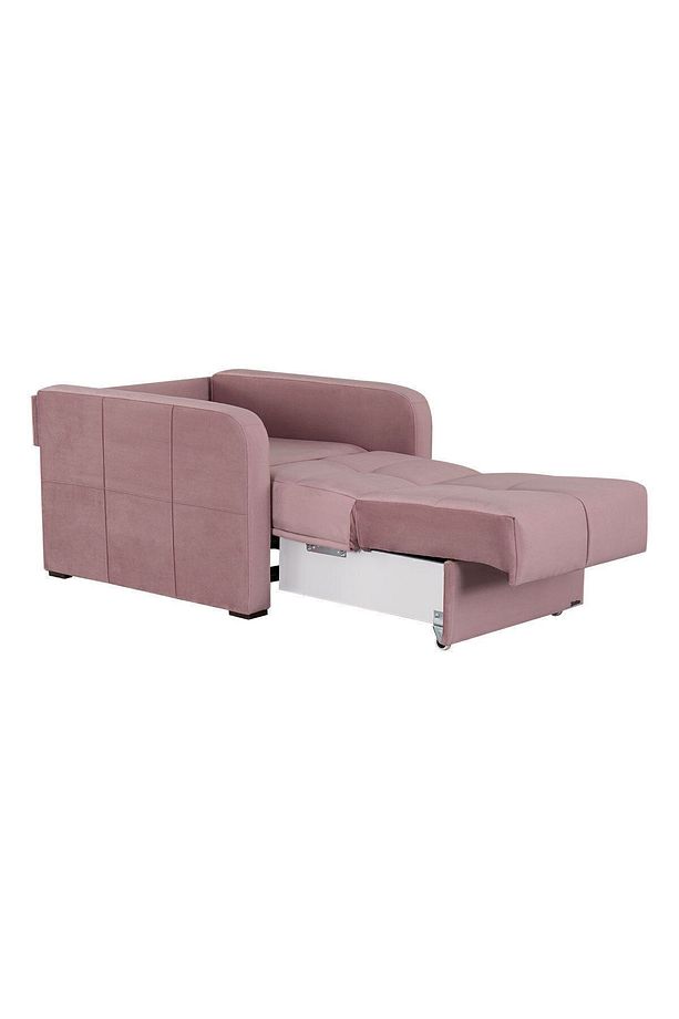 Adonis Tekli Tek Kişilik 70*190 Yatak Olabilen Koltuk, Anne Koltuğu Pembe - 5