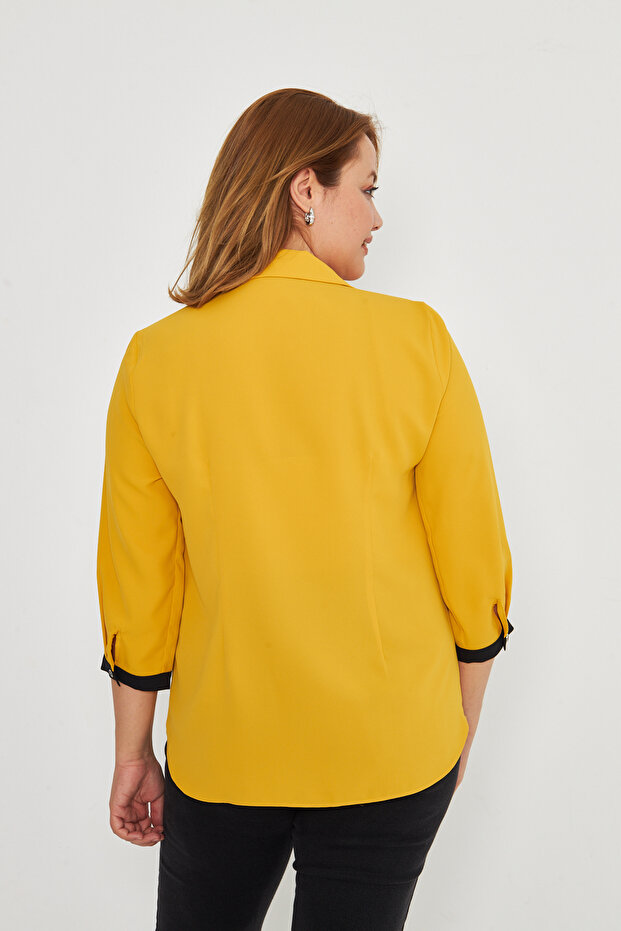 Cep Kapaklı Şık Bluz - 5