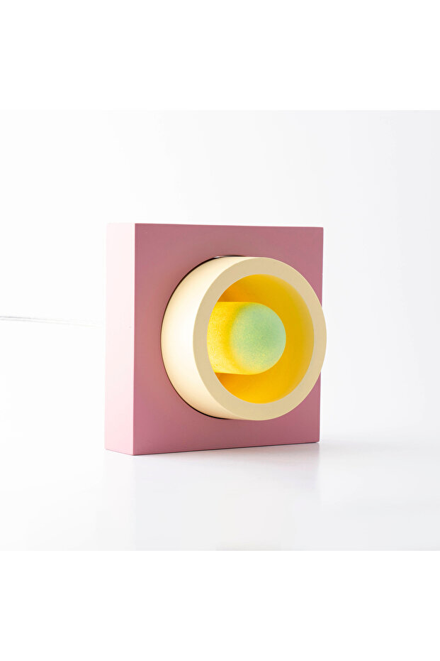 Pembe Donut Renkli Masa Lambası - 6