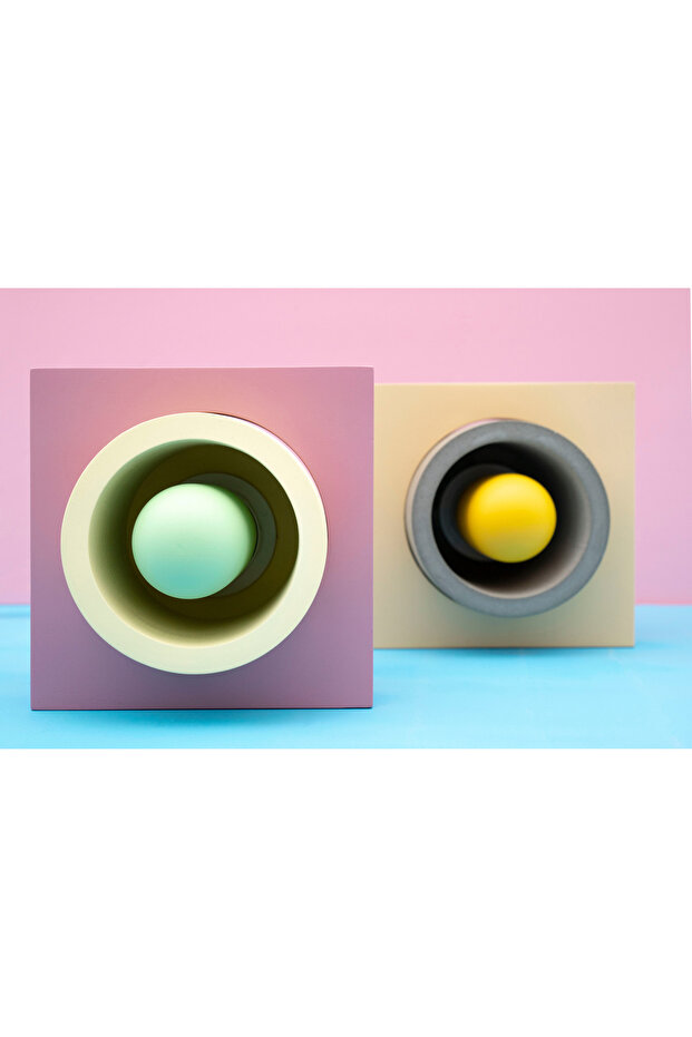 Pembe Donut Renkli Masa Lambası - 7