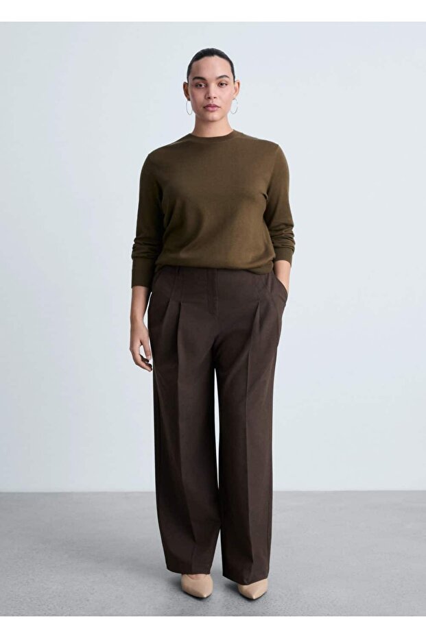 İpek karışımlı triko kazak - 6