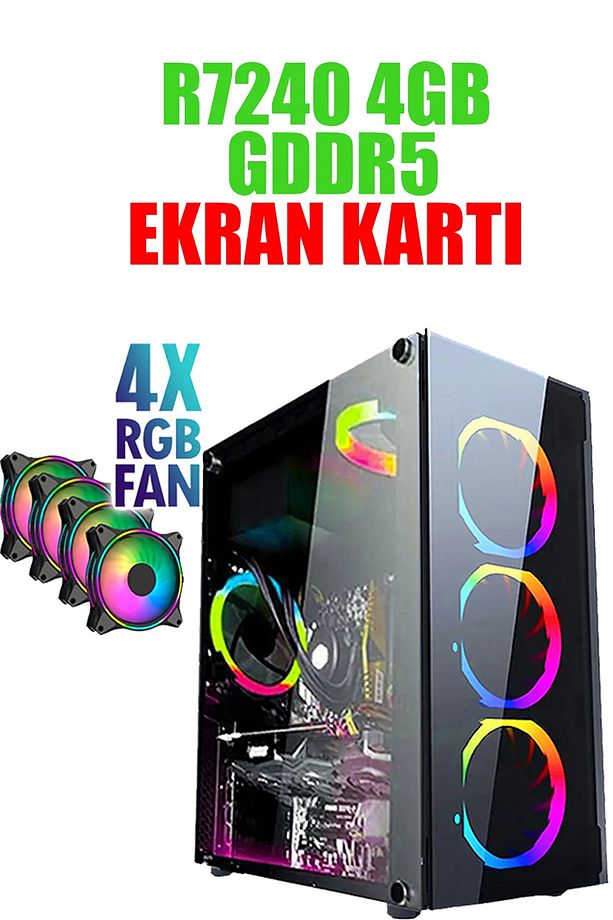 N110x (GTA 5) I5 3470,16gb Ram,256 Nvme M2 Ssd,4gb R7240 Gddr5,oyuncu Masaüstü Bilgisayar - 1