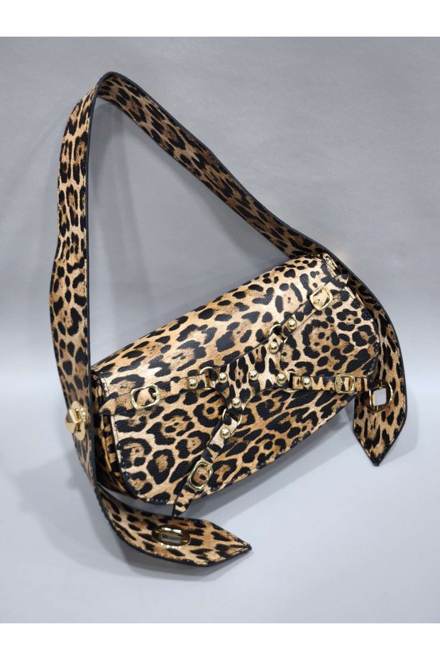 ليوبارد نمط قابل للتعديل مقبض الكتف بريق ليوبارد نمط هدية حقيبة - 1