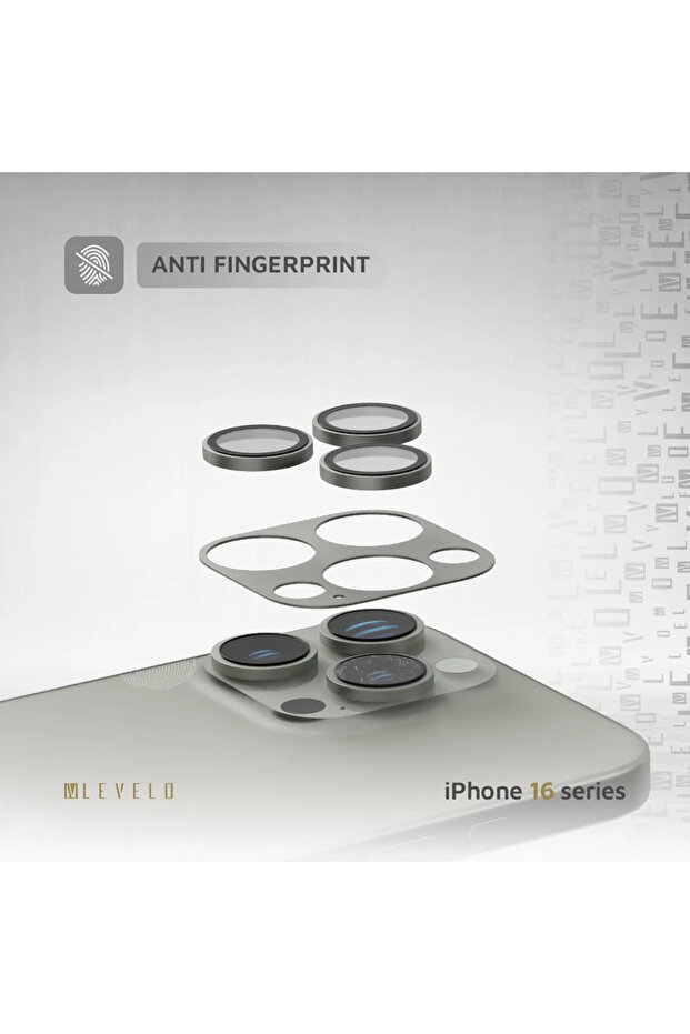 Trio Pro Camera Lens Protector For iPhone 16 Pro/Pro Max - Titanium - 4