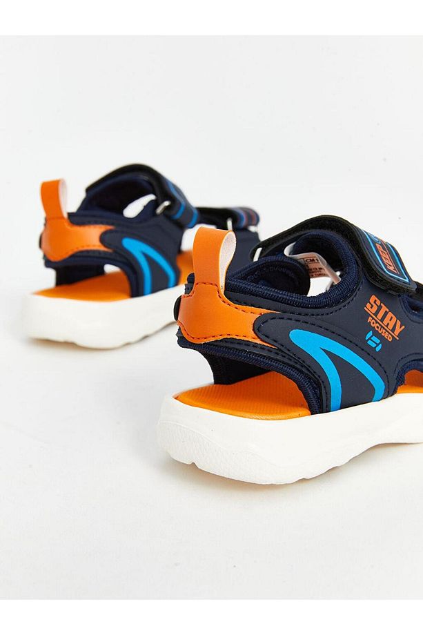 LCW STEPS Cırt Cırtlı Erkek Bebek Sandalet - 5