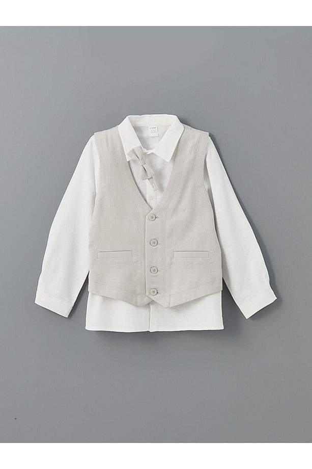 LCW Poplin Erkek Çocuk Yelekli Takım Elbise - 3