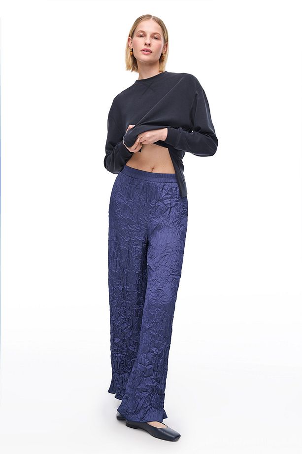 Lacivert Deylas Regular Fit Yüksek Bel Pantolon - 2
