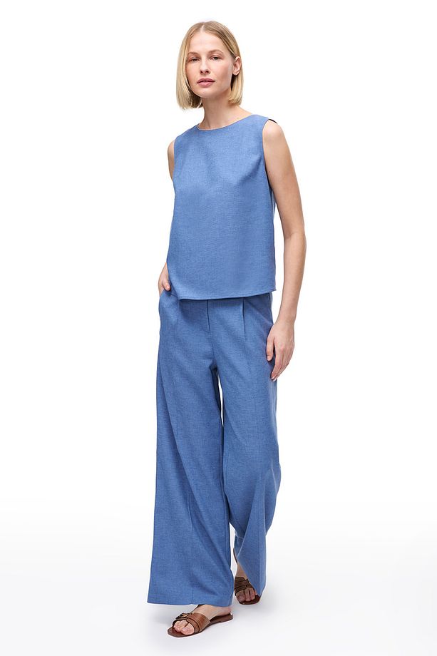 Mavi Torp Regular Fit Yüksek Bel Pantolon - 1