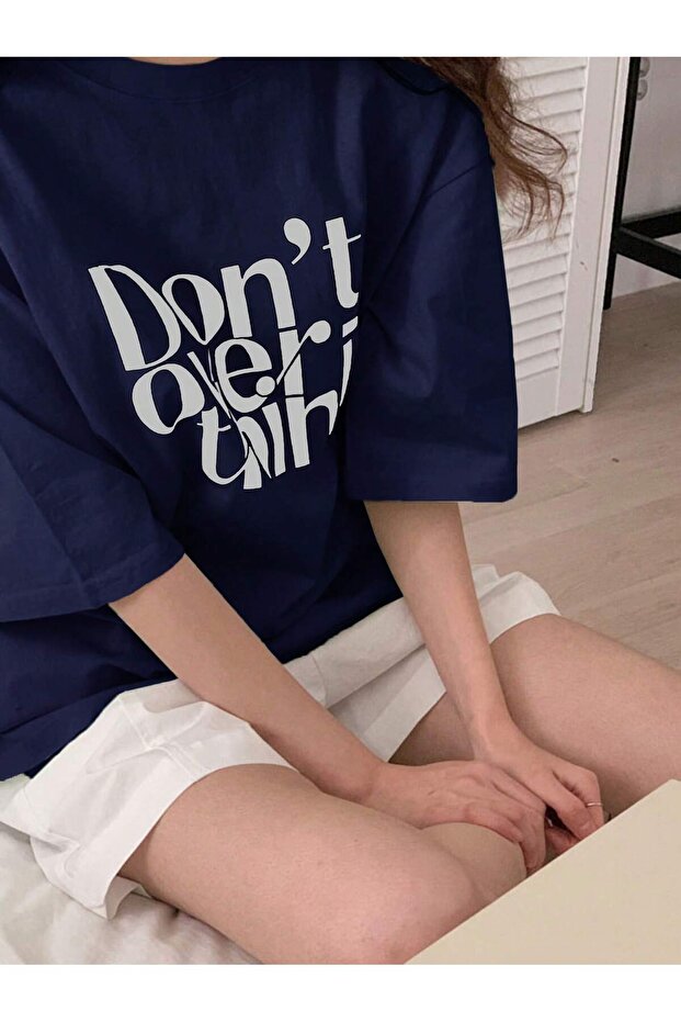 تيشيرت بتصميم مطبوع من Dont Over Think