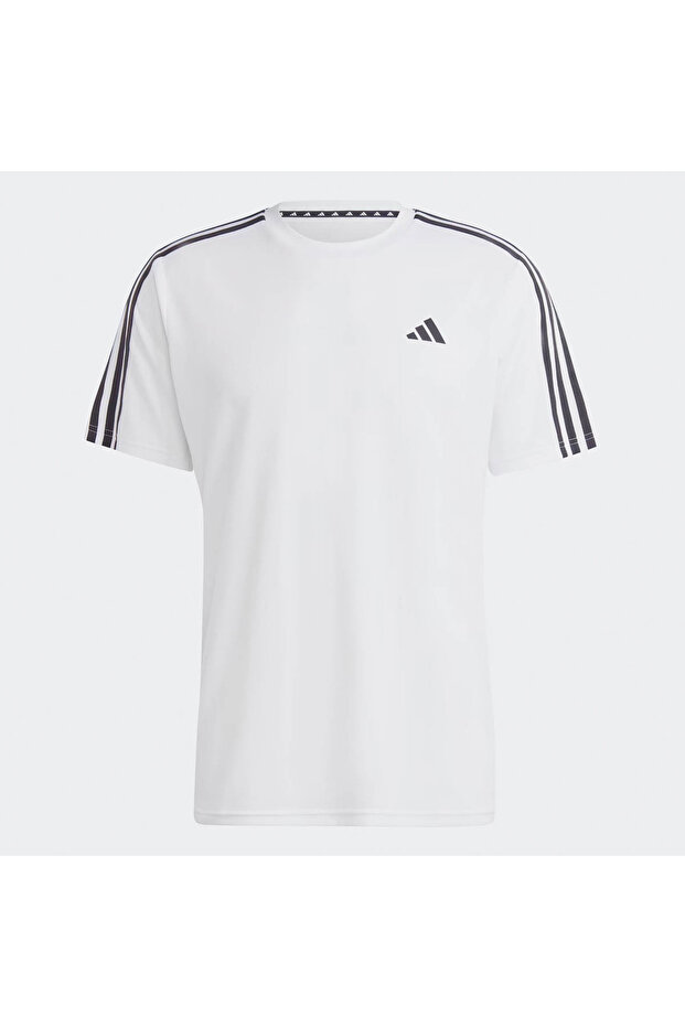Train Essentials 3-Stripes Beyaz Erkek T-Shirt IB8151 - 2