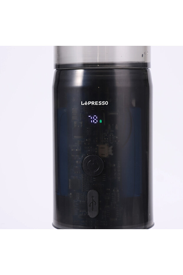 Portable Mini Espresso Machine With Travel Pouch 100Ml - Black