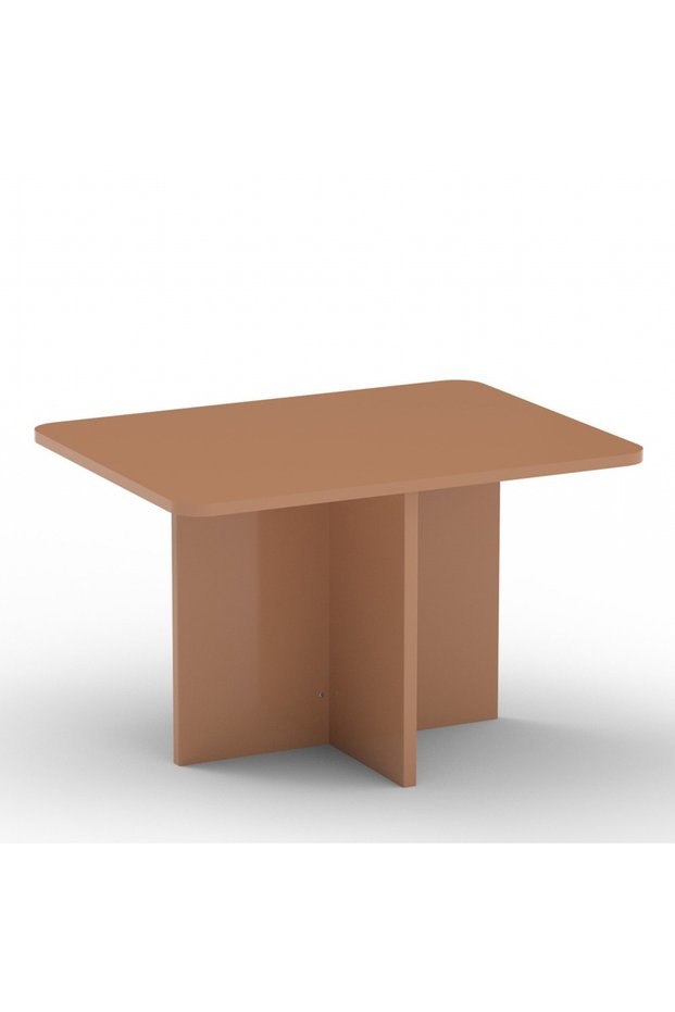 Modern Ergonomic Child Desk for Kids, 80x50cm, Round Edges Ideal for Toddlers-Caramel Nude