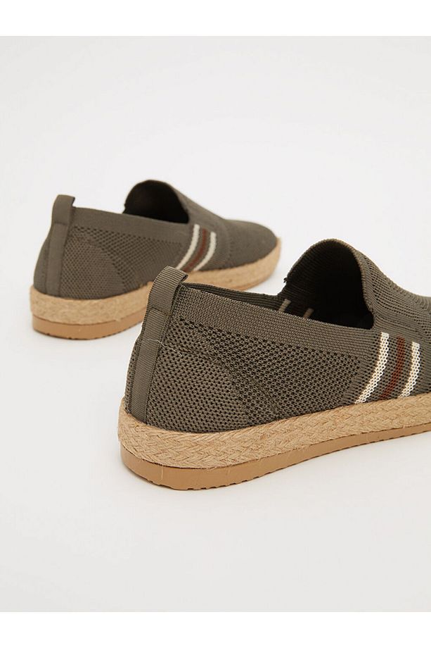 LCW STEPS Haki Hasır Tabanlı Erkek Klasik Ayakkabı - 5