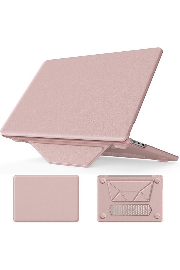 Apple Macbook Pro 14inç M3/m4/max A3112 A3185 A3401 A2918 A1992 Uyumlu Kılıf Synthetic Ipeksi Deri - 1