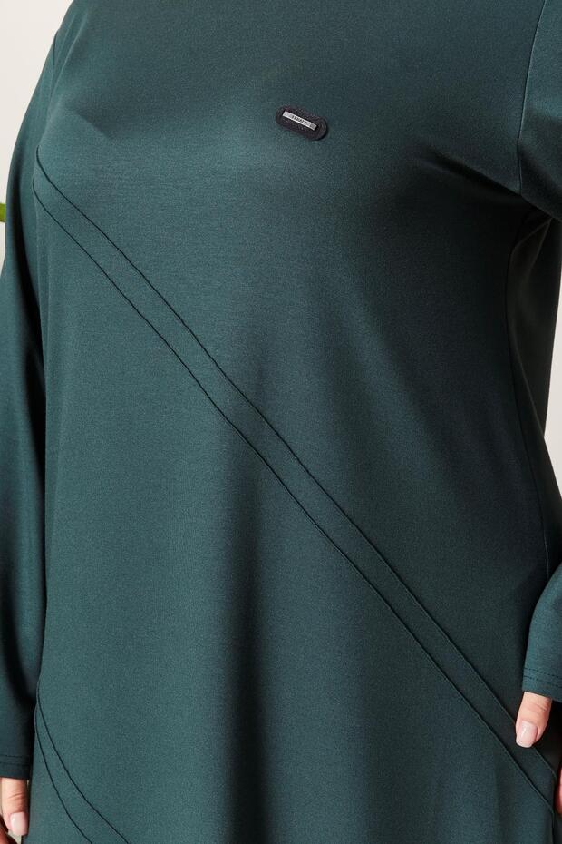 Rochie de damă cu 2 fire de mărime mare - 3