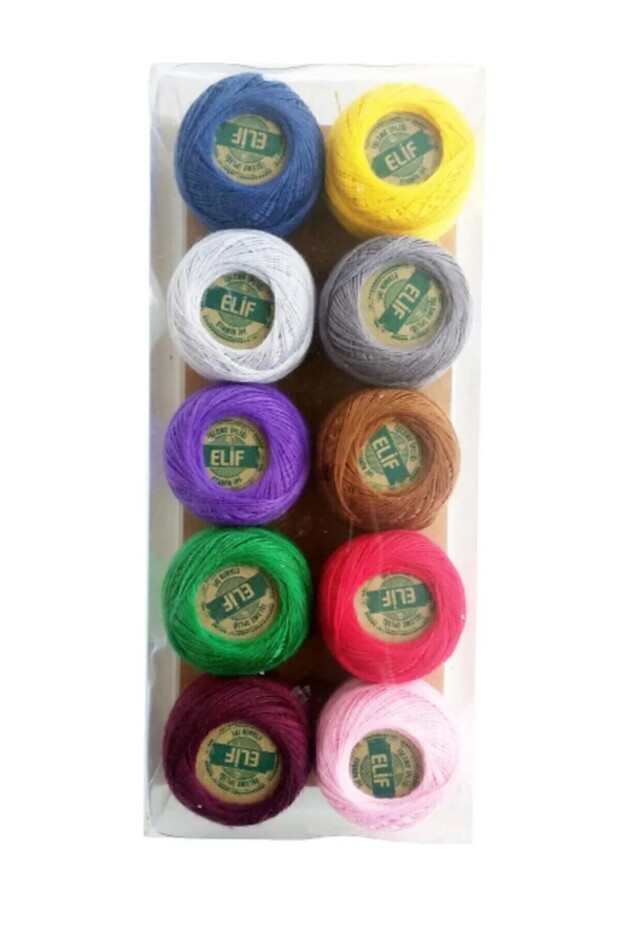 Etamin Thread Cross Stitch Thread Etamin Thread Set 10 Numbers 10 Colors 10 Gr.