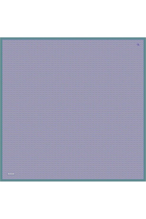 Desenli Saf Ipek Twill Eşarp 9307- 55 - 4