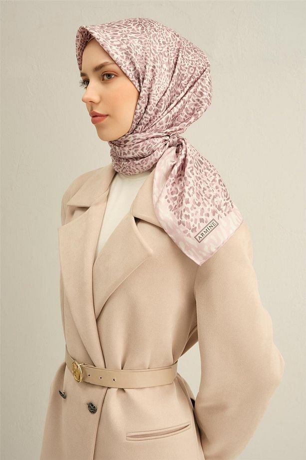 Desenli Ipek Sura Eşarp 9352- 82 - 3