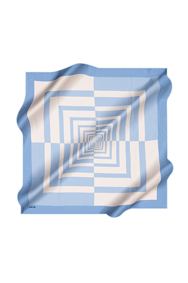 İpek Krep Saten Eşarp - 1