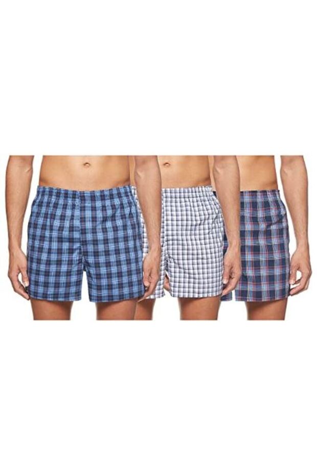Stretch Hanging Boxer - Waterfall Mens Hanes UTHXC3-3Pcs Multicolor