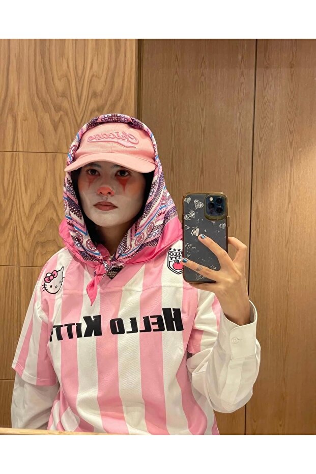 Pembe Kitty Forma V Yaka - 1