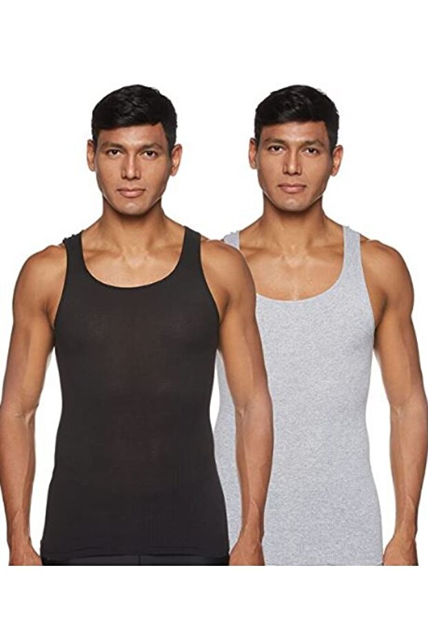 Tank 70% B/G 30% B Mens Hanes 392DP Multicolor
