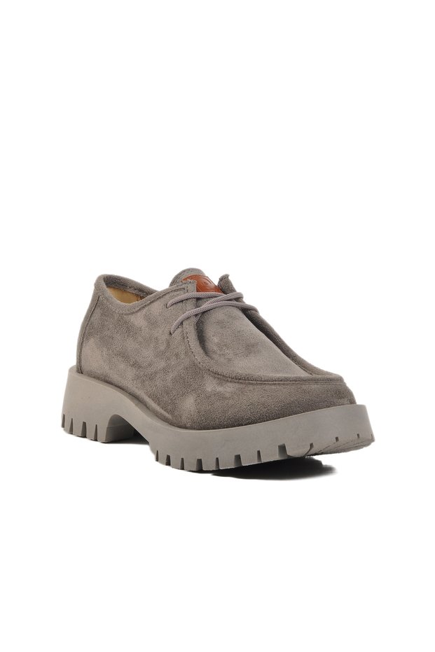 Gray Suede Women's Casual Shoes