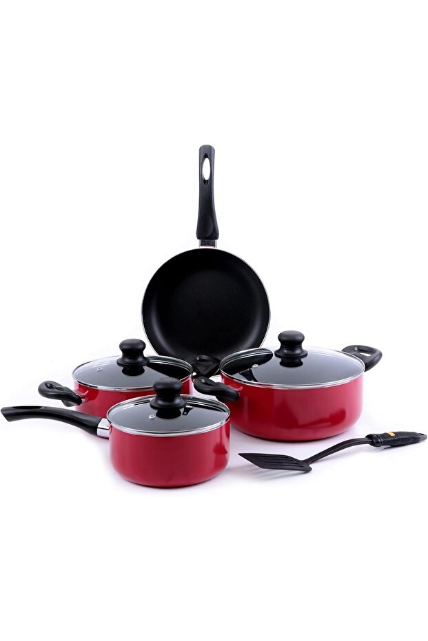 Cookware Set, 8 Pieces, Red, RF6082