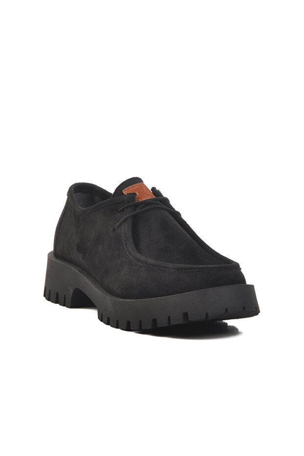 Black Suede Women's Casual Shoes