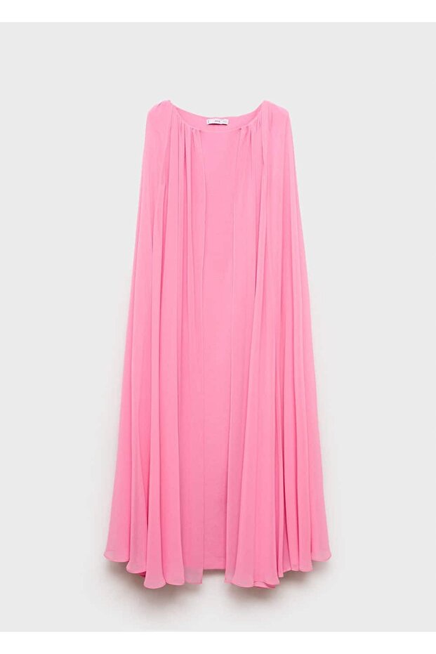 Pelerin flare elbise - 3