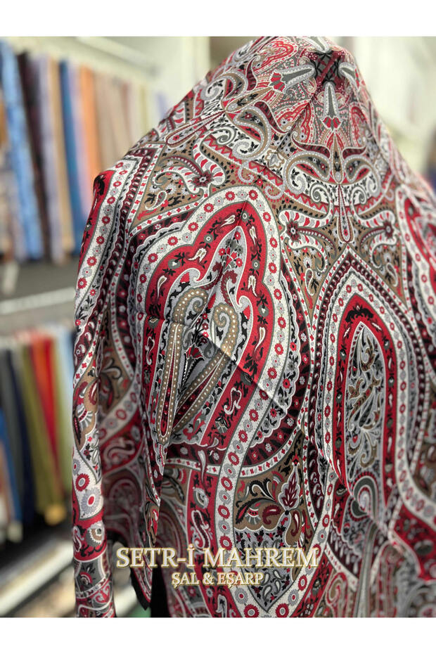 وشاح بنمط التوليب 90x90 - 1