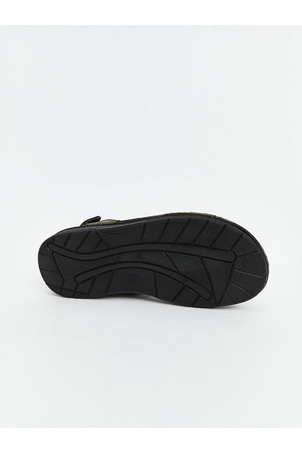 LCW STEPS Haki Cırt Cırtlı Erkek Sandalet - 4