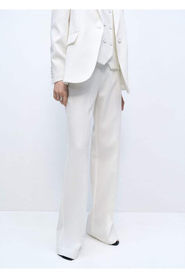 Düşük belli düz takım pantolonu - 1