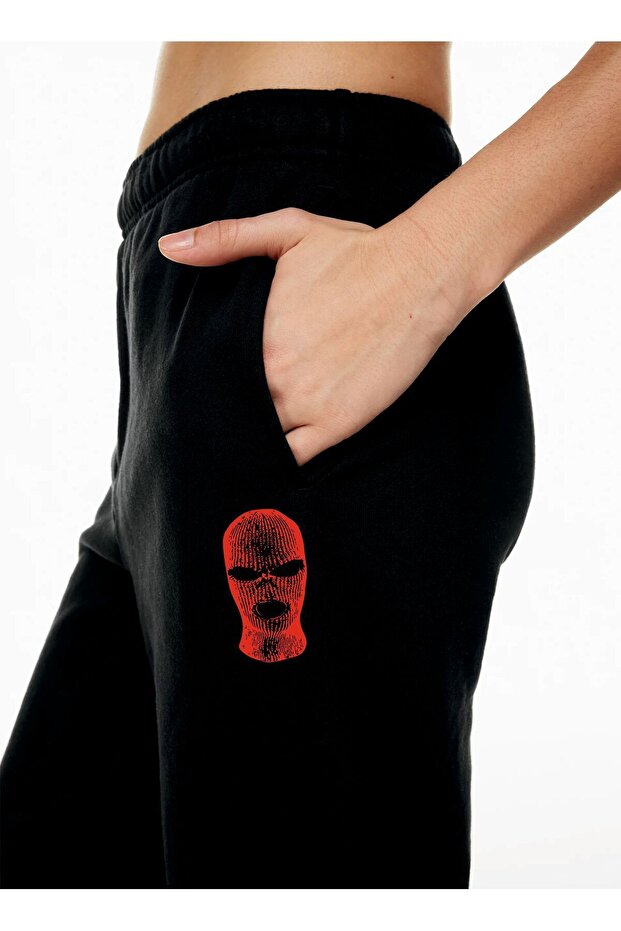 Mask Yüksek Belli Jogger Eşofman Altı - 4
