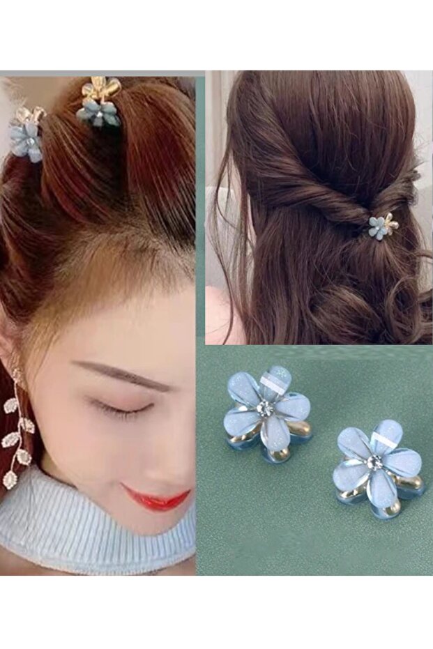 2cm Diameter Small Flower Stone Beaded Peg Buckle