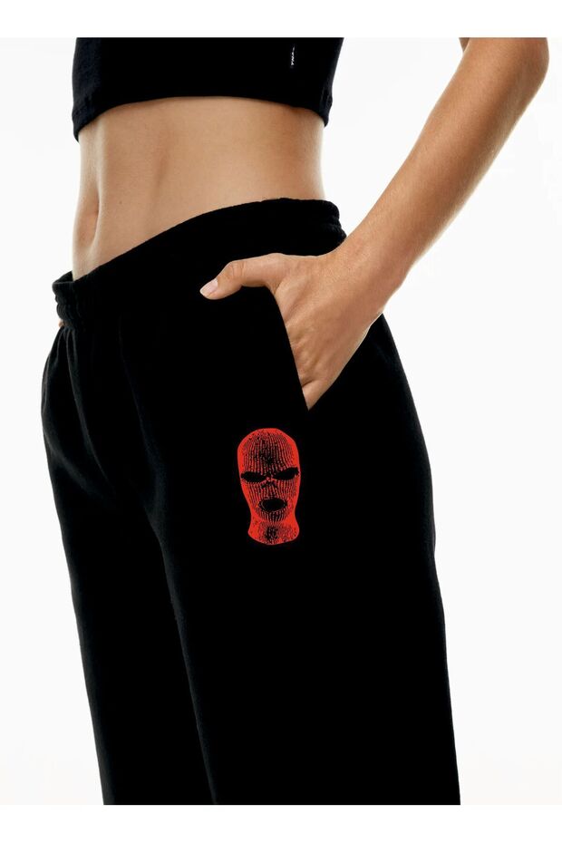 Mask Yüksek Belli Jogger Eşofman Altı - 7