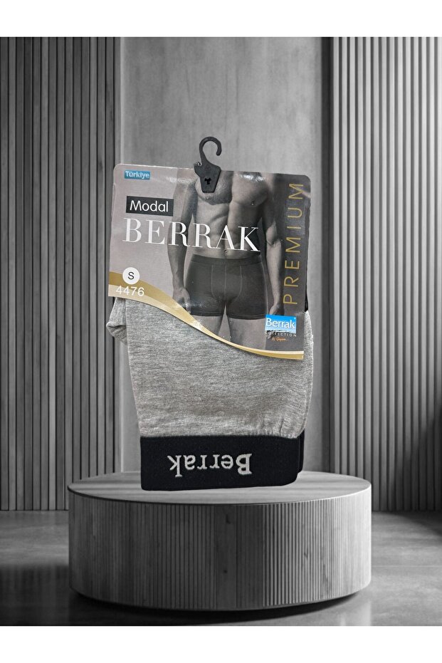 Berrak Premium Modal/Cotton Blend Ultra Comfortable Elastic Printed Waisted Men's Boxers