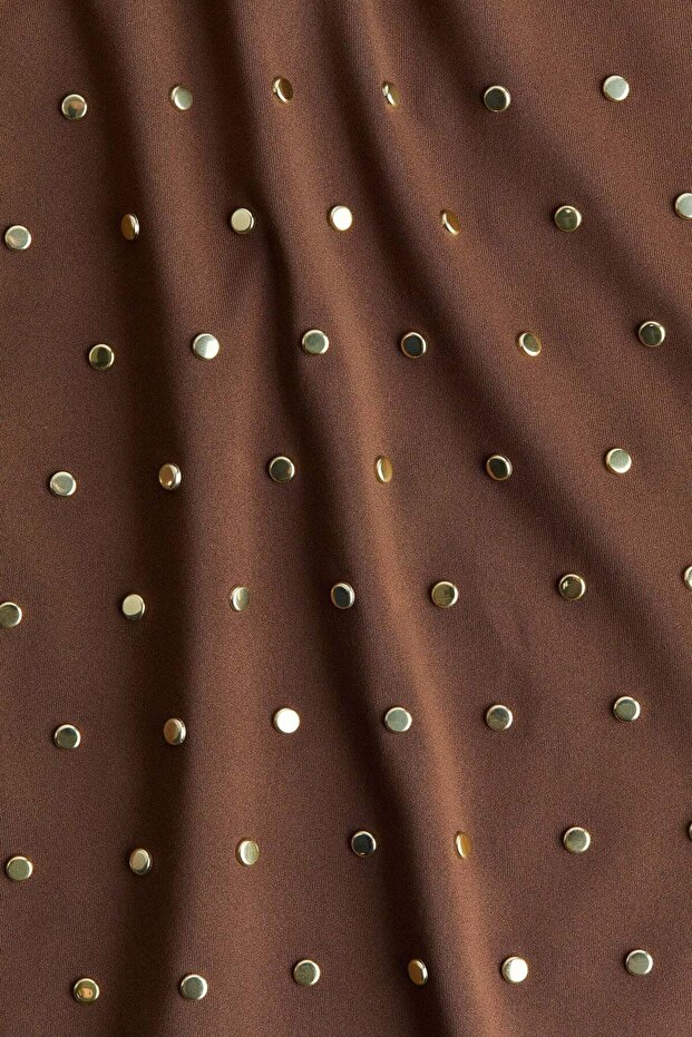 Studded turtleneck top - 6