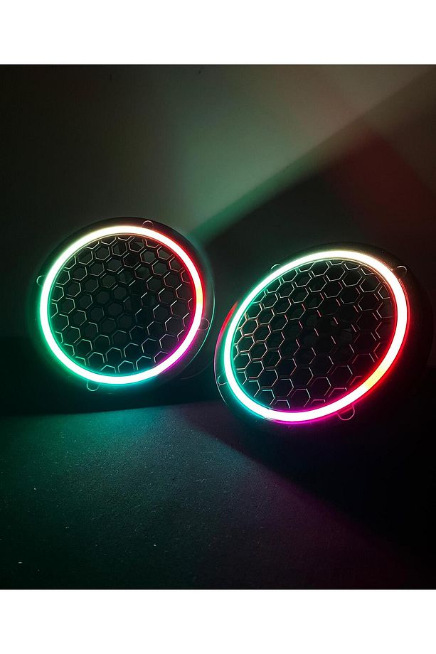 Telefon+Kumanda Kontrollü 1600 Modlu 4 Adet 16CM Pixel Led Kapak + Kumanda Modül - 6