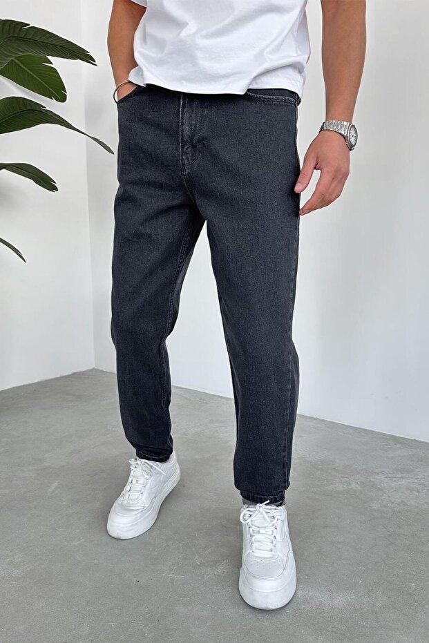 بنطال عادي أساسي مدخن - 1
