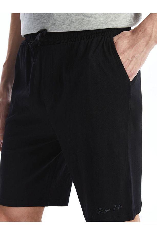 LCW Slim Fit Erkek Pijama Alt Şort - 3