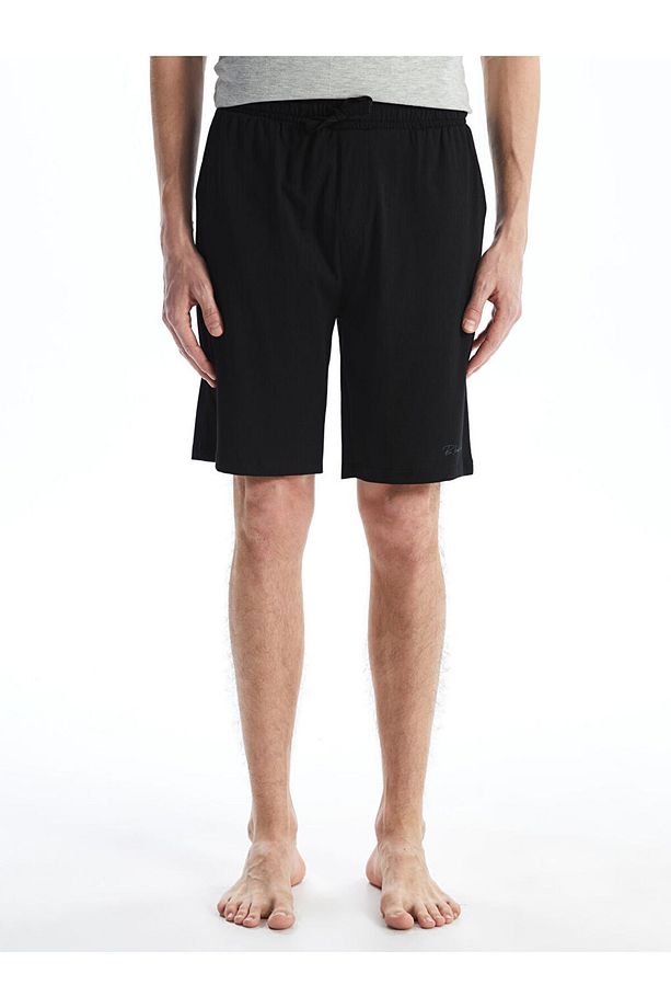 LCW Slim Fit Erkek Pijama Alt Şort - 2