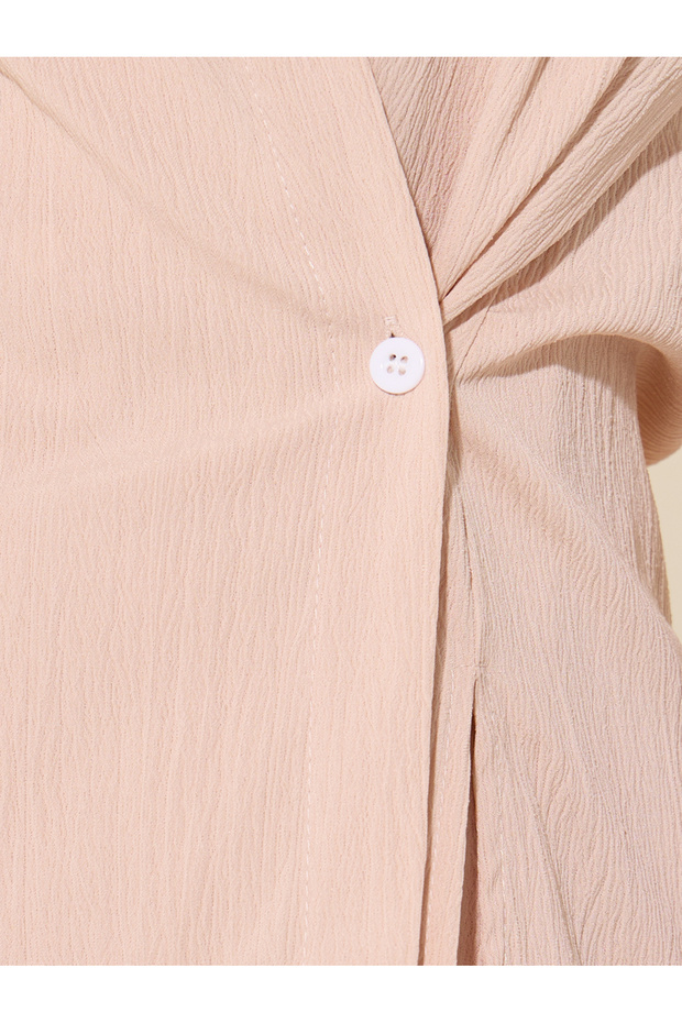 قميص وبنطلون متناسقان بأزرار ملفوفة - 5