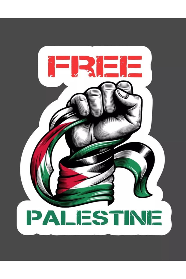 ملصق سيارة فلسطيني مجاني مقاس 19 سم