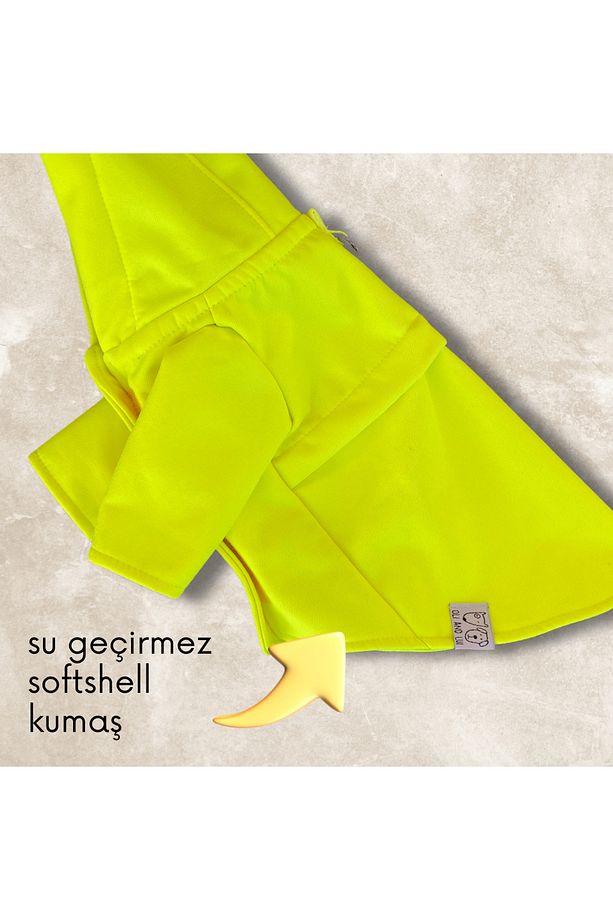 NEON SARI Softshell Köpek Yağmurluğu - 7