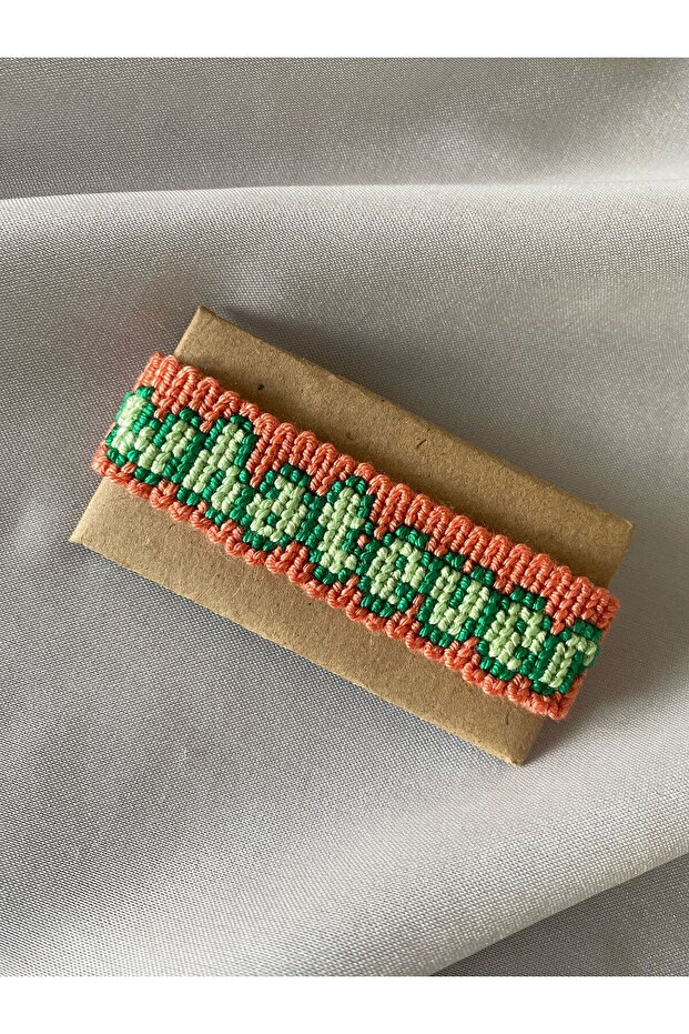 Written Bracelet Message Cute Bracelet Knitted Handcrafted Bracelet