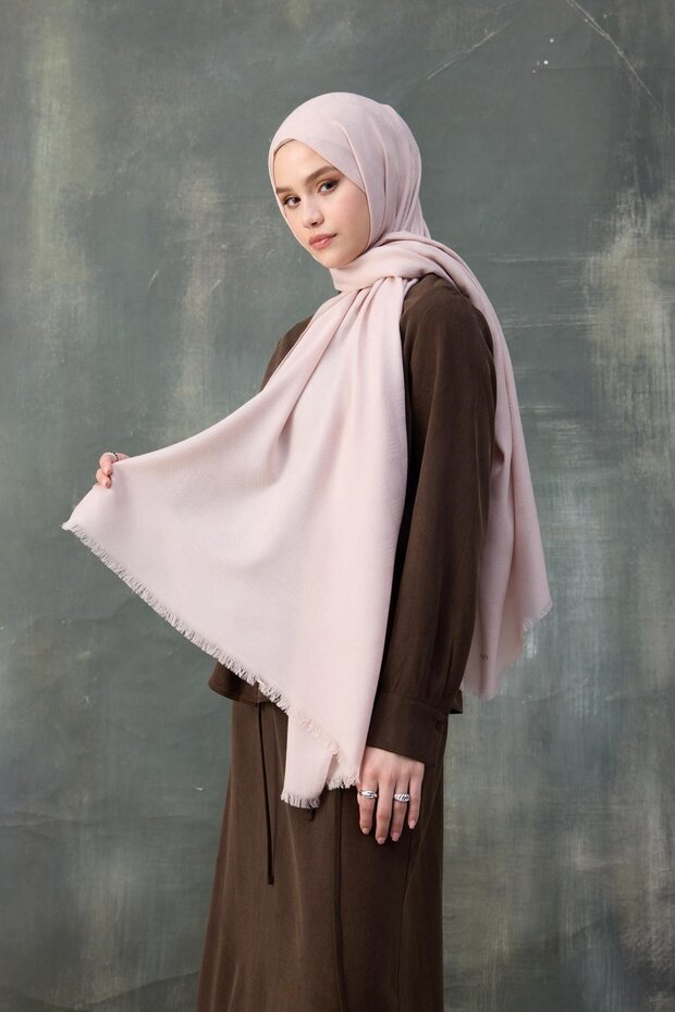 Dalgalı Desen Pamuk Jakar Şal - 2
