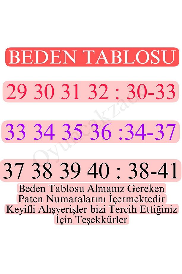 Ayarlanabilir Çocuk Pateni 2+2 Teker Alıştırma Teker Ve Numara Ayarlı Başlangıç Pateni M (35-38) - 3