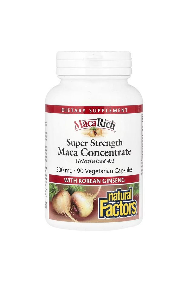 ,Maca Concentrate With Korean Ginseng, Super Strength, 90 Vegetarian Capsules