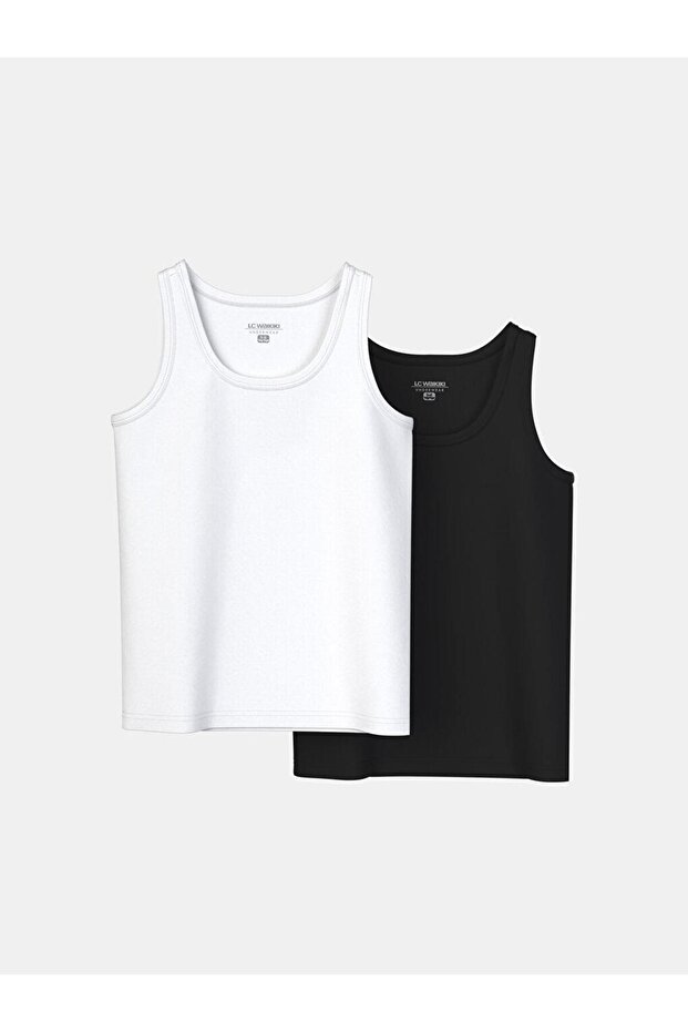 Bisiklet Yaka Basic Erkek Çocuk Atlet 2'li (s4) - 1